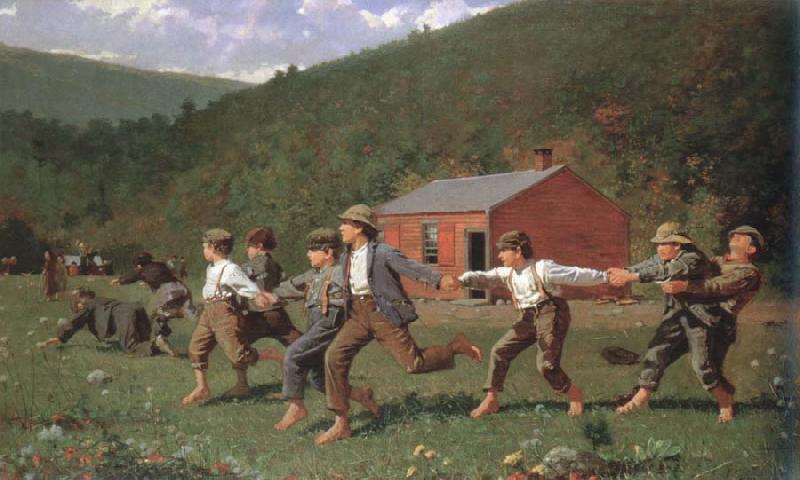 Winslow Homer snap the whip France oil painting art